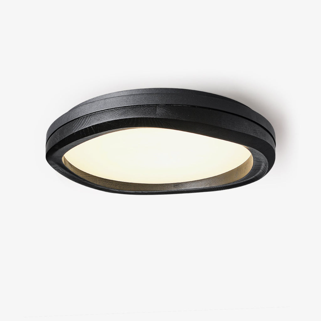 Timber Round Wood Ceiling Lamp by FIFTH & BEAM — product view 5