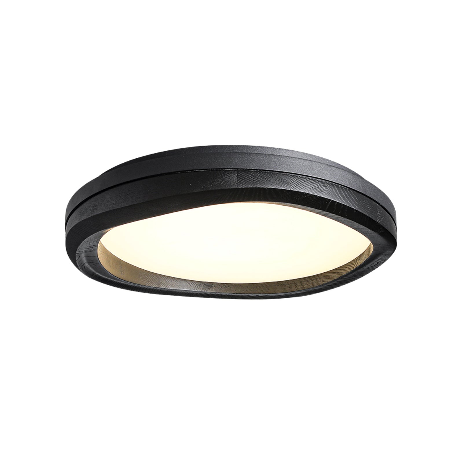 Timber Round Wood Ceiling Lamp by FIFTH & BEAM — product view 7