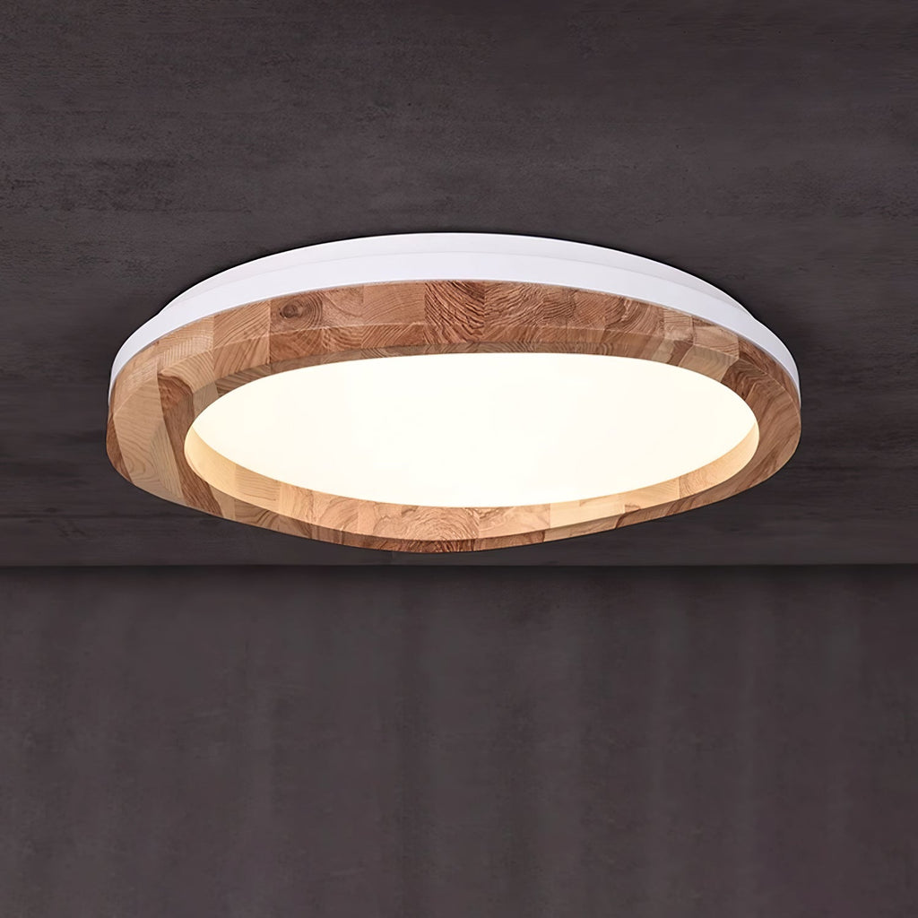 Timber Round Wood Ceiling Lamp by FIFTH & BEAM — product view 10