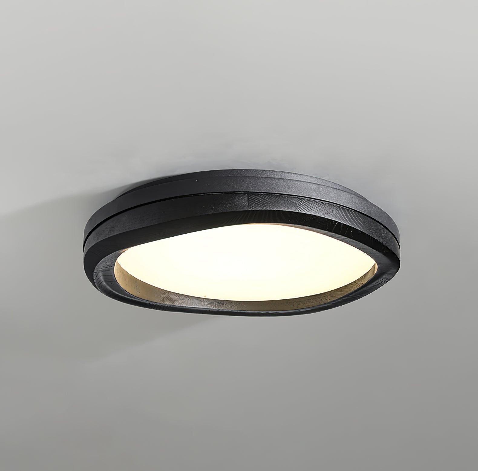 Timber Round Wood Ceiling Lamp by FIFTH & BEAM — product view 11