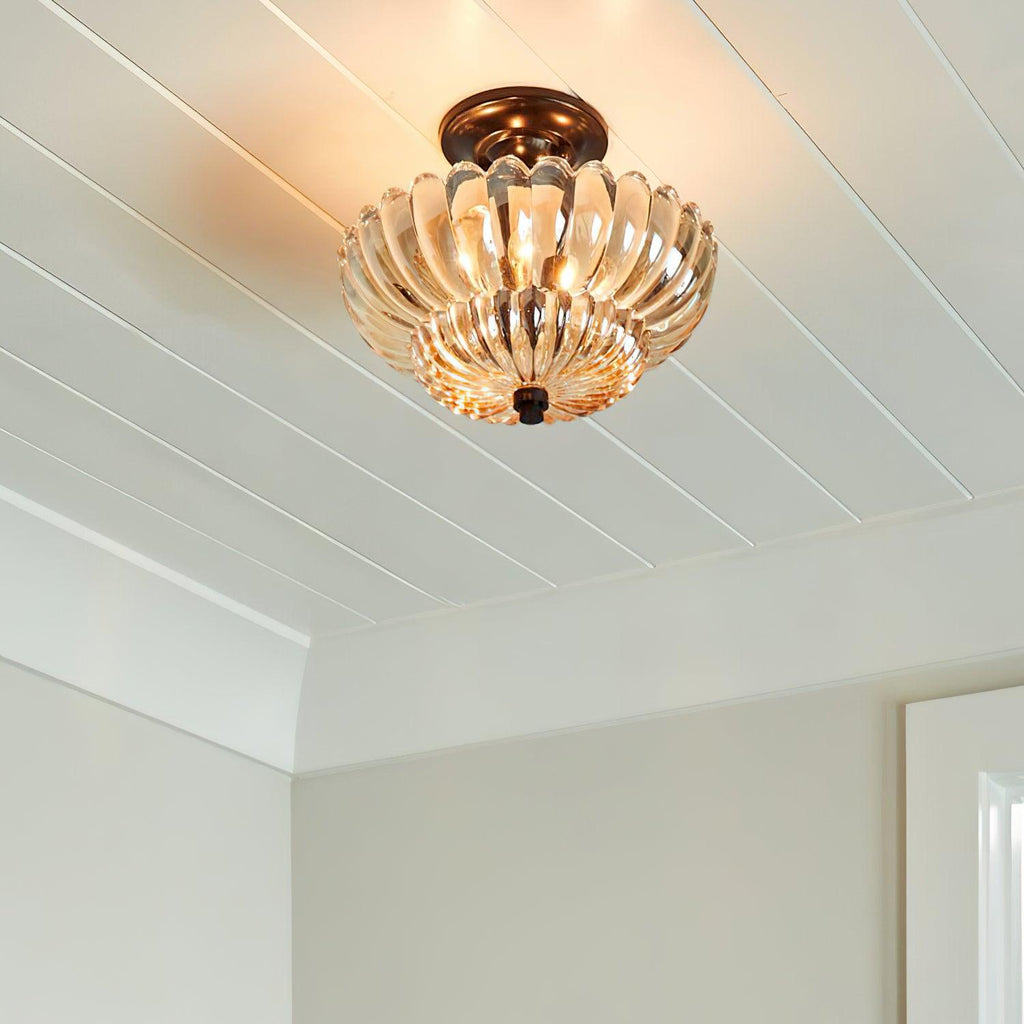 Umbrella Glass Ceiling Light 11.8" by FIFTH & BEAM — product view 5