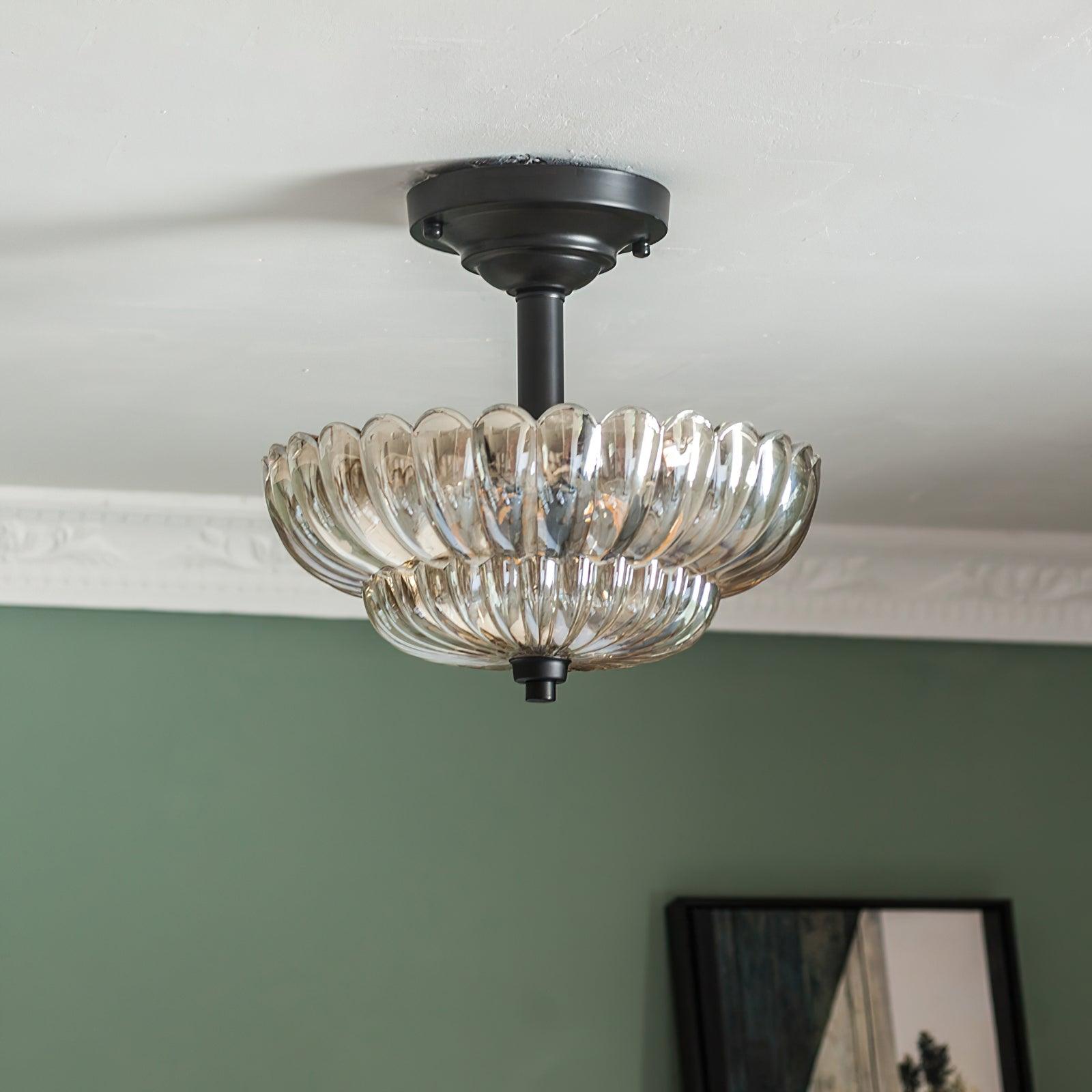 Umbrella Glass Ceiling Light 11.8" by FIFTH & BEAM — product view 4