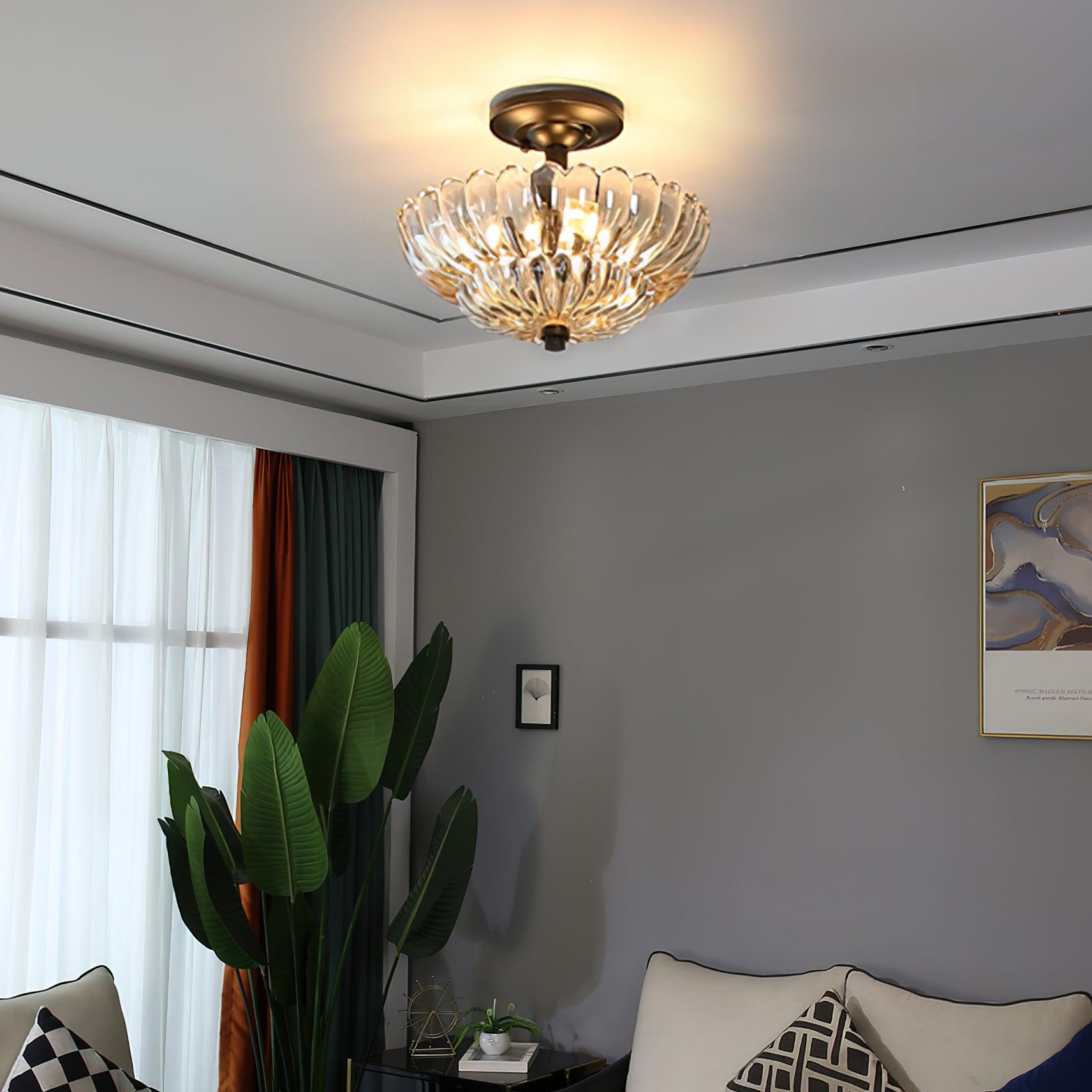 Umbrella Glass Ceiling Light 11.8" by FIFTH & BEAM — product view 2