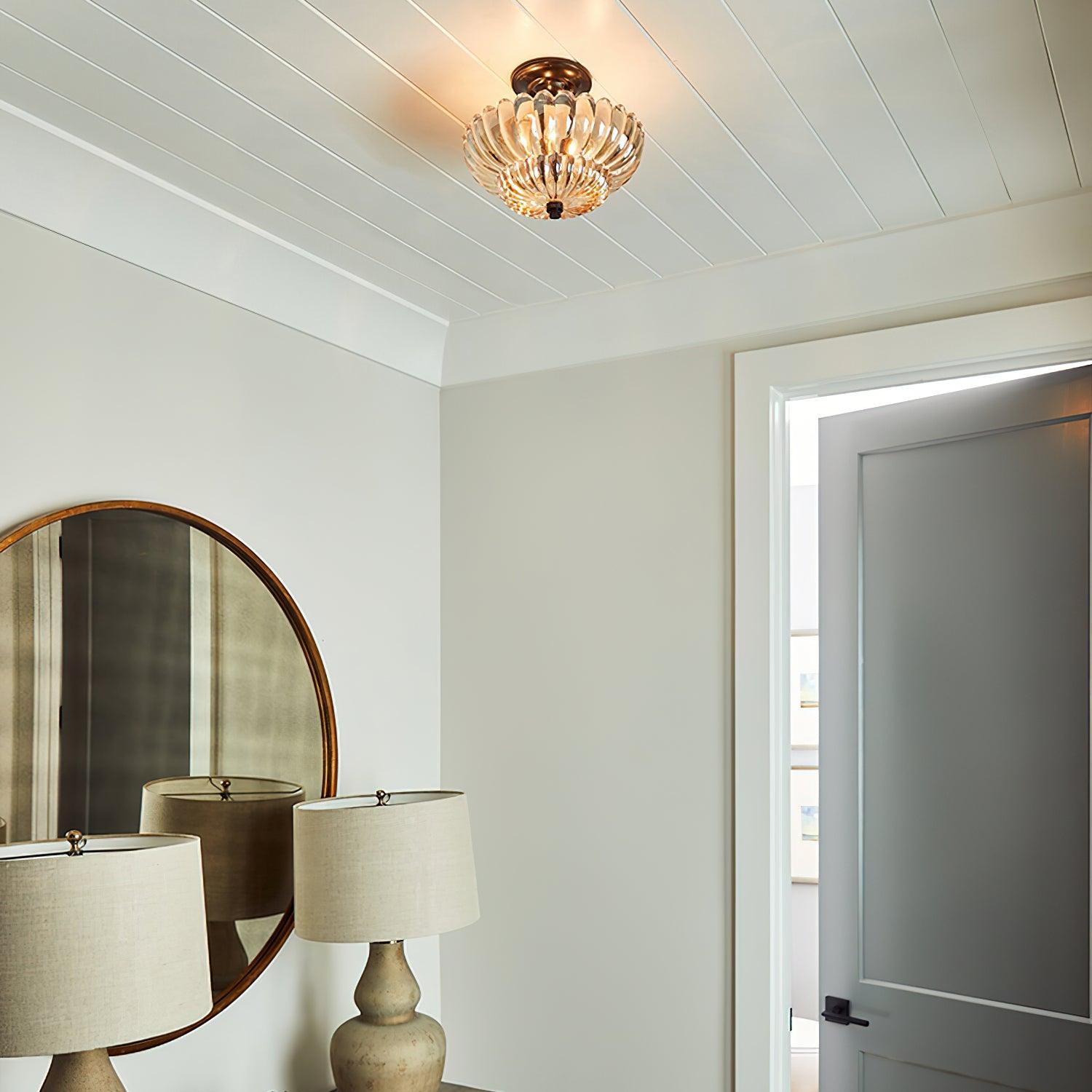Umbrella Glass Ceiling Light 11.8" by FIFTH & BEAM — product view 8