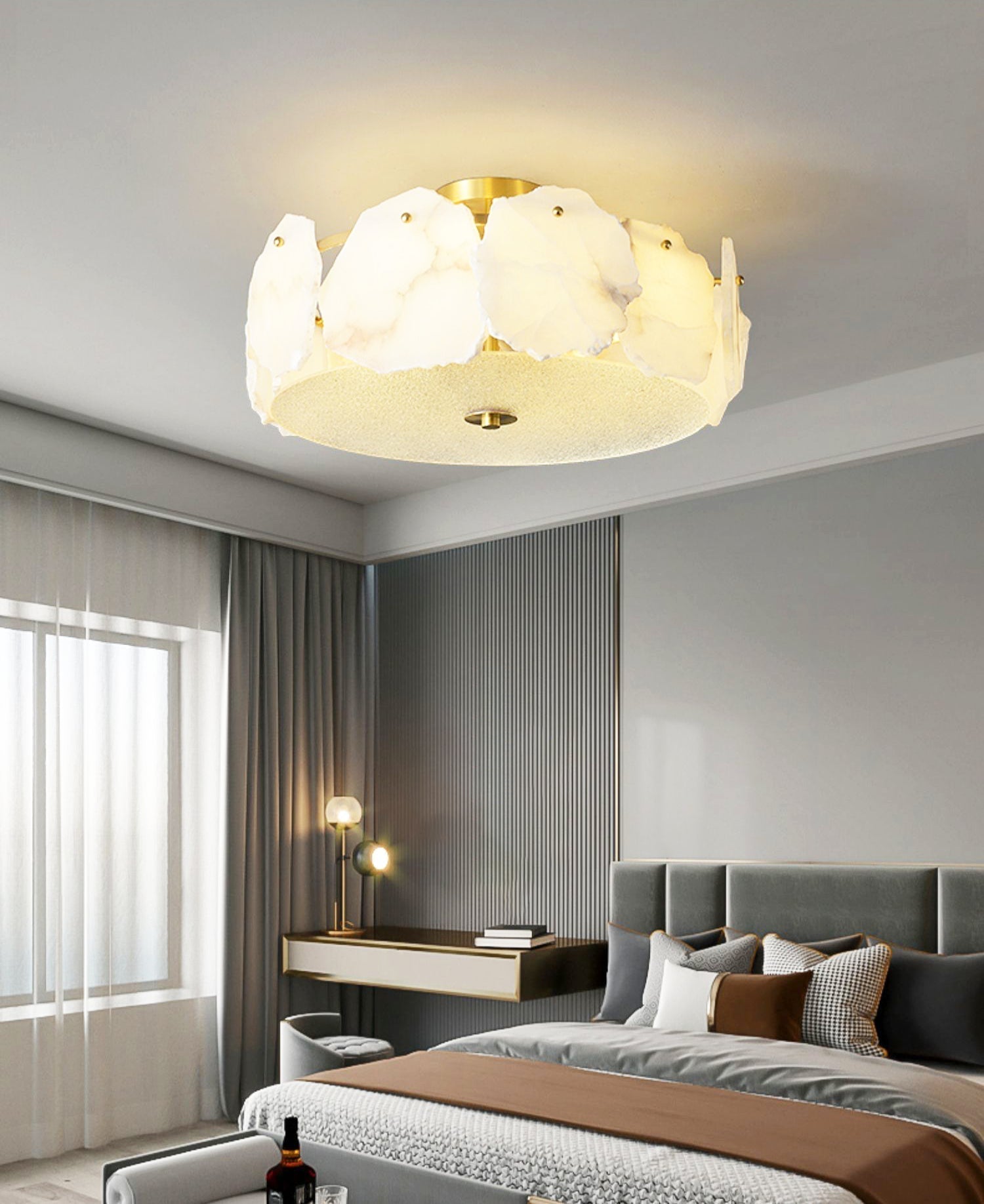 Valeria Alabaster Ceiling Lamp by FIFTH & BEAM — product view 22