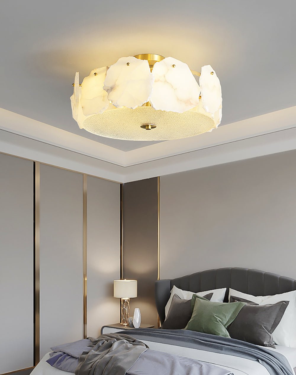 Valeria Alabaster Ceiling Lamp by FIFTH & BEAM — product view 28