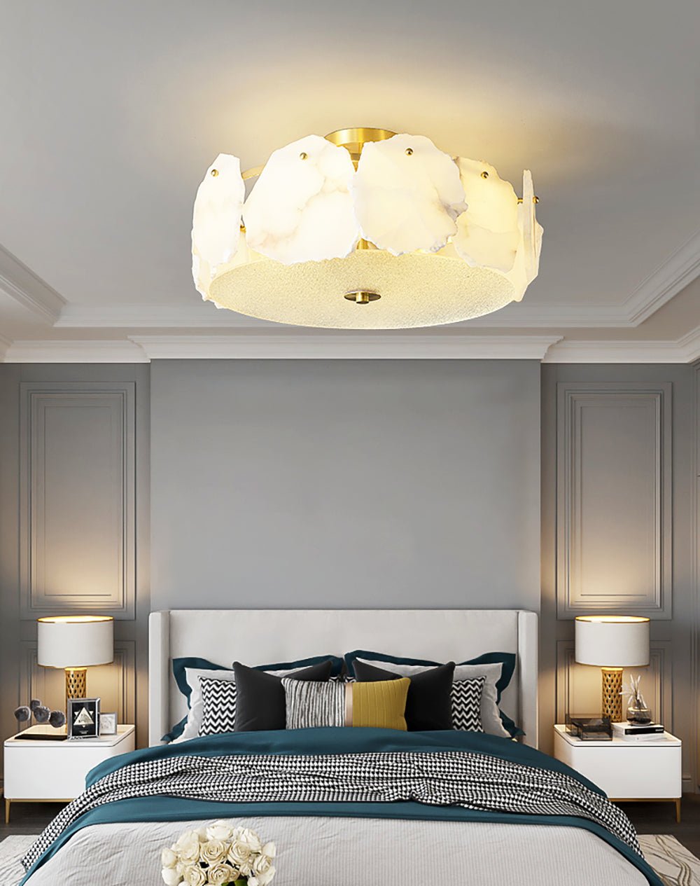 Valeria Alabaster Ceiling Lamp by FIFTH & BEAM — product view 30