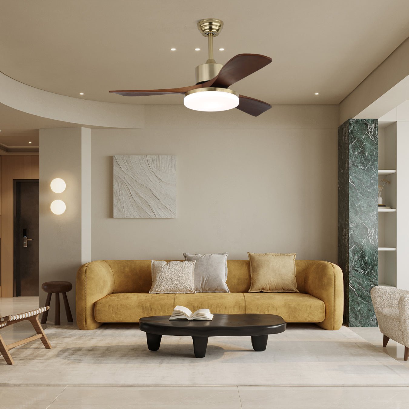Vega Ceiling Fan Light by FIFTH & BEAM — product view 3