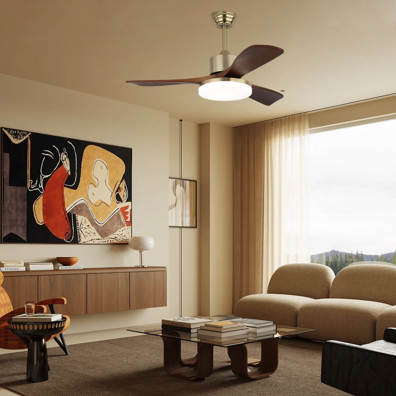 Vega Ceiling Fan Light by FIFTH & BEAM — product view 4