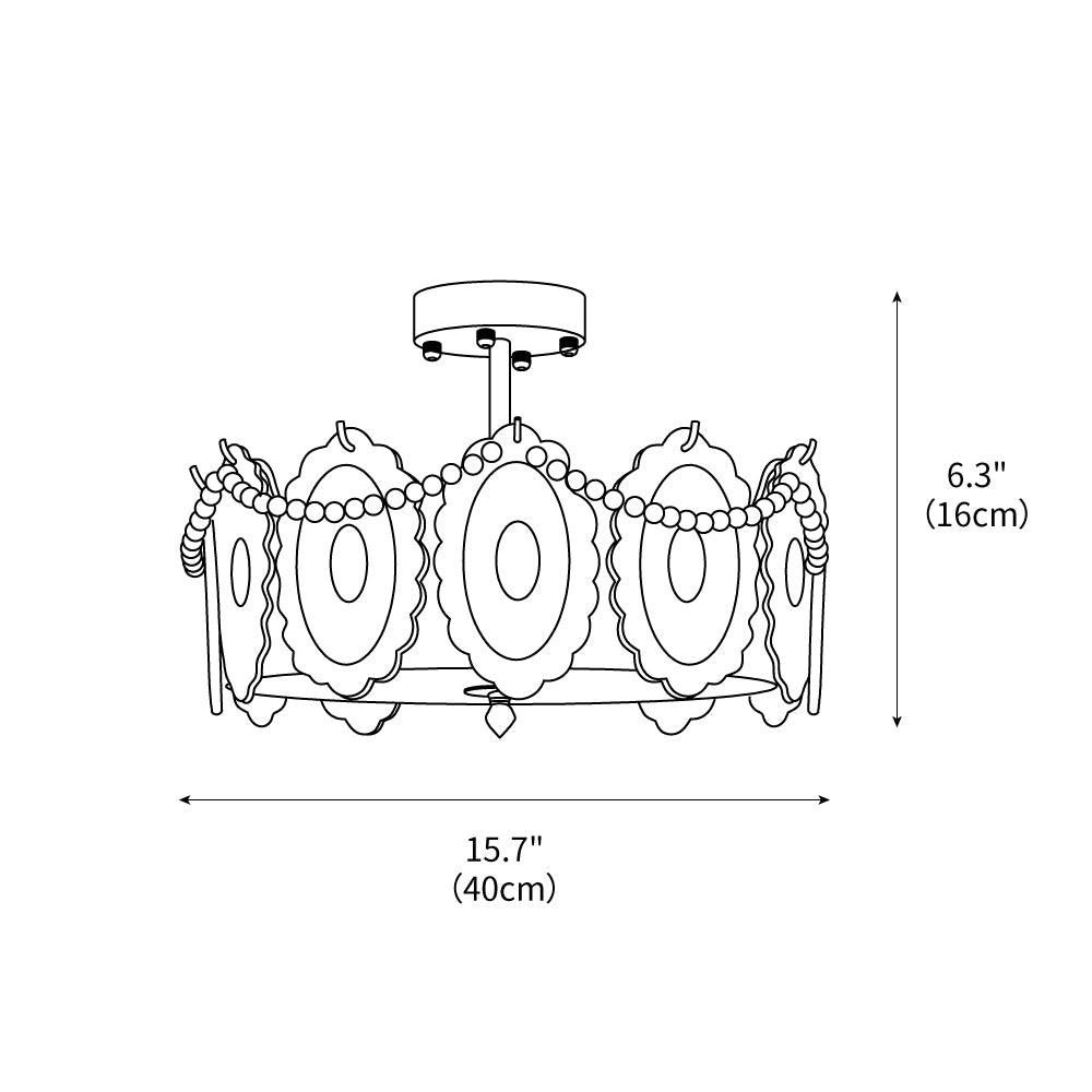 Wave Pearl Ceiling Light by FIFTH & BEAM — product view 3