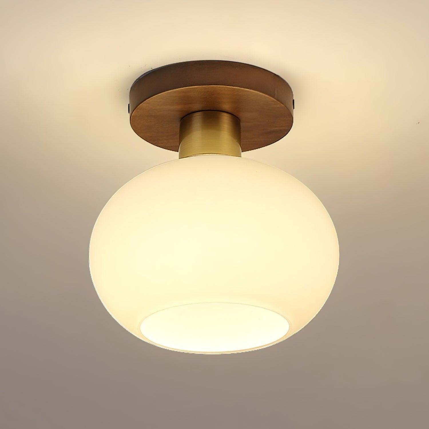 White Shell Ceiling Lamp by FIFTH & BEAM — product view 2