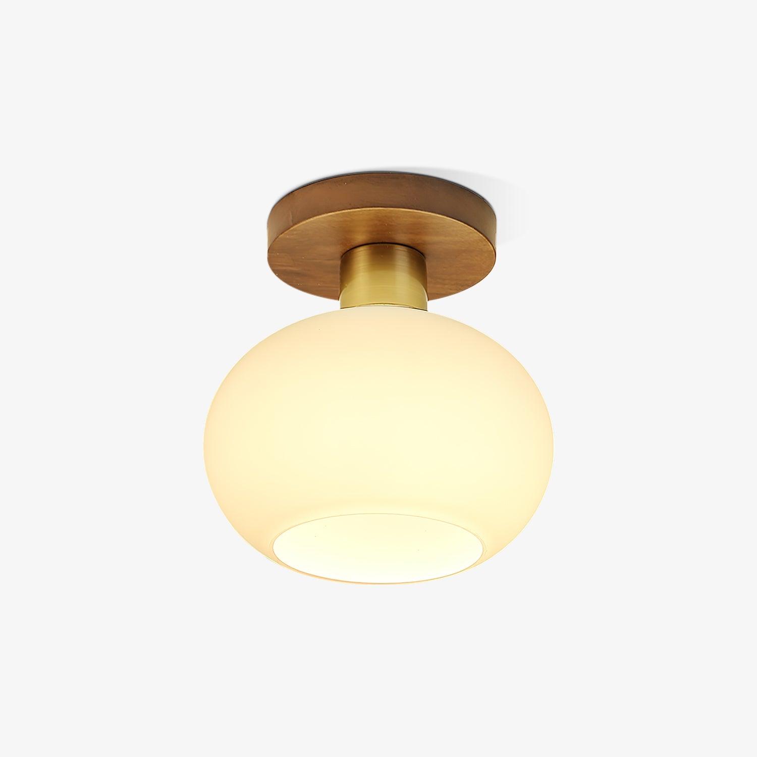White Shell Ceiling Lamp by FIFTH & BEAM — product view 1