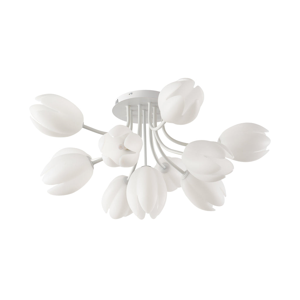 White Tulip Ceiling Light by FIFTH & BEAM — product view 1