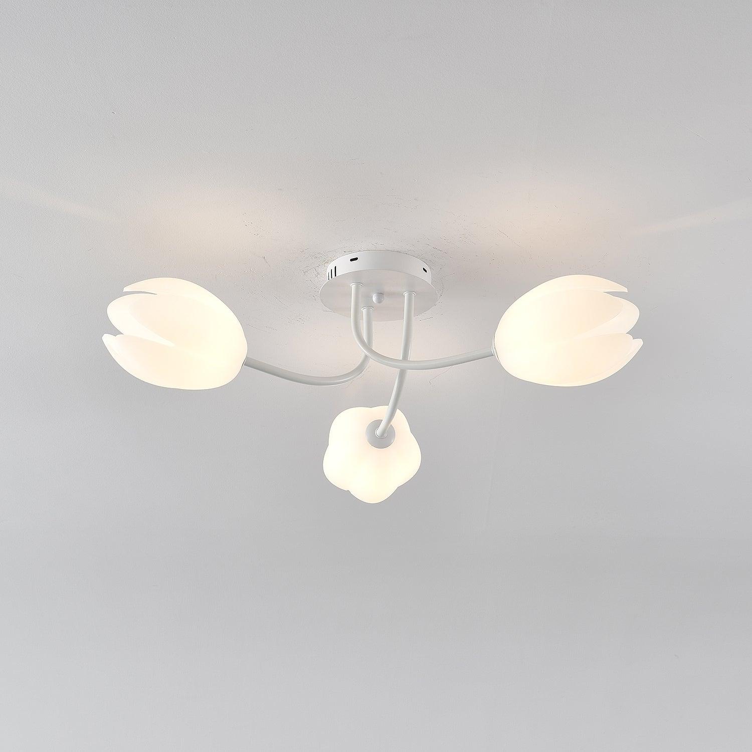 White Tulip Ceiling Light by FIFTH & BEAM — product view 46
