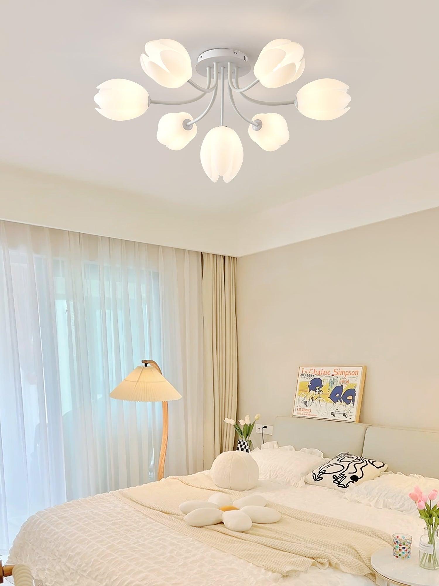 White Tulip Ceiling Light by FIFTH & BEAM — product view 21