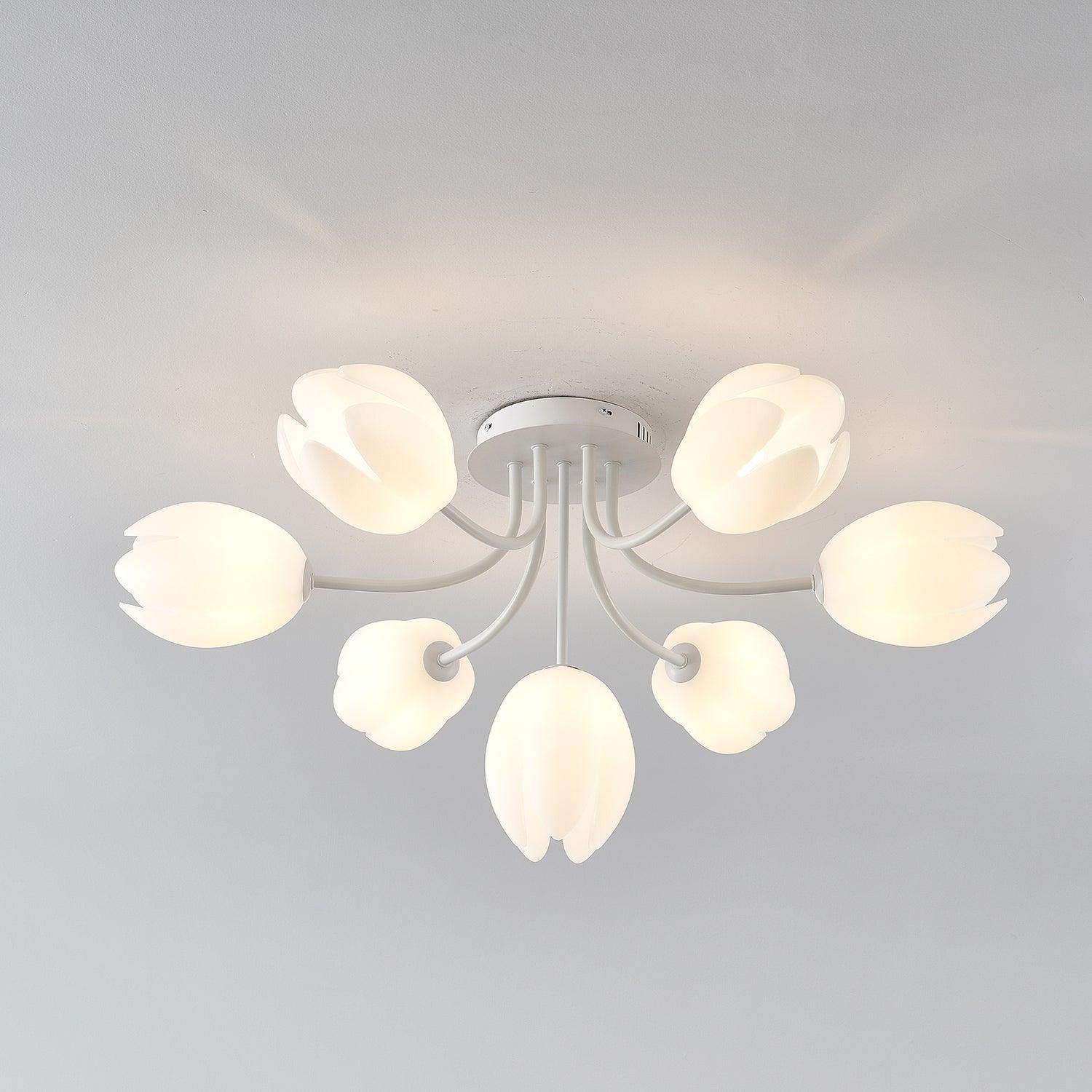White Tulip Ceiling Light by FIFTH & BEAM — product view 48