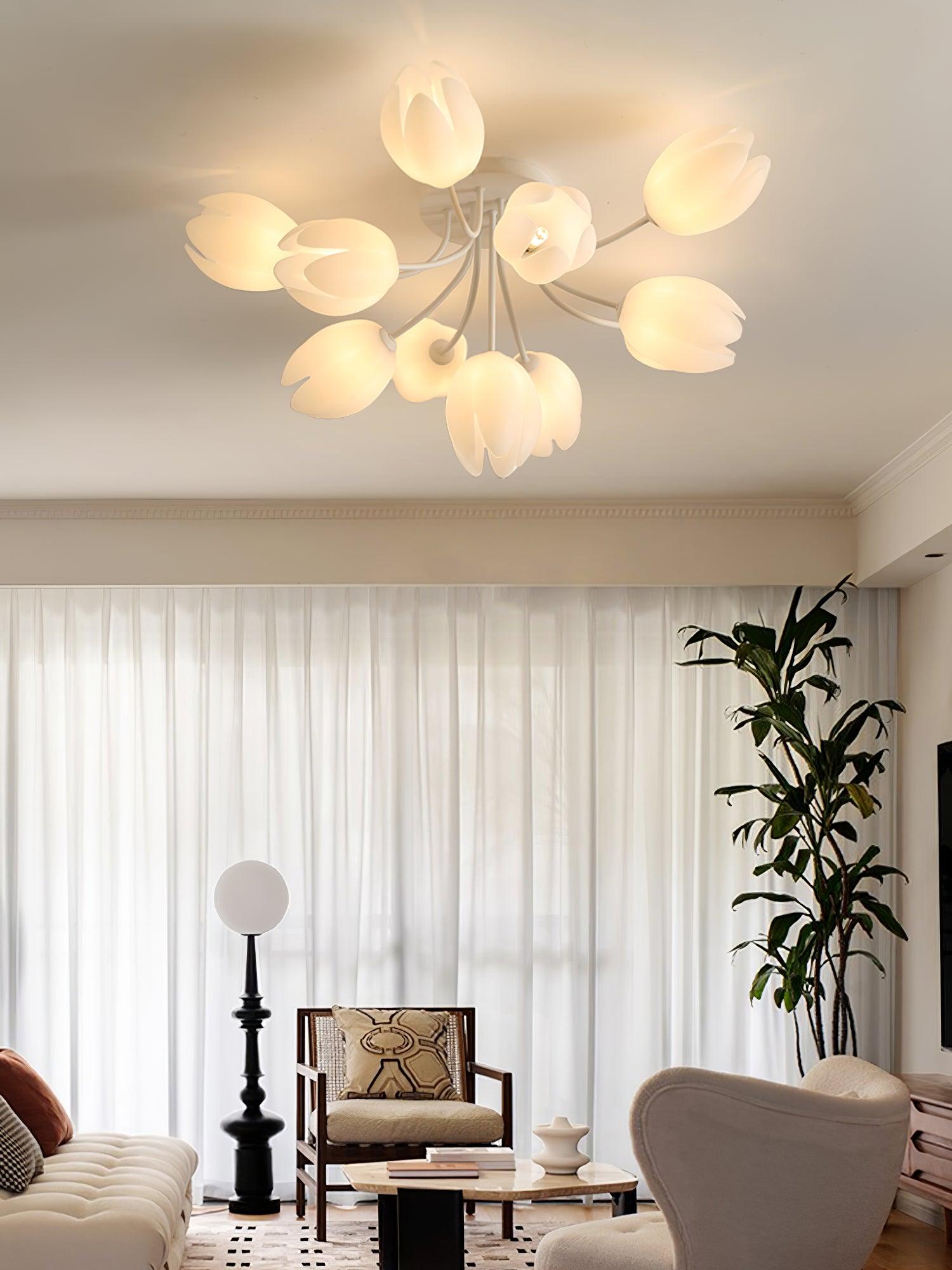 White Tulip Ceiling Light by FIFTH & BEAM — product view 27