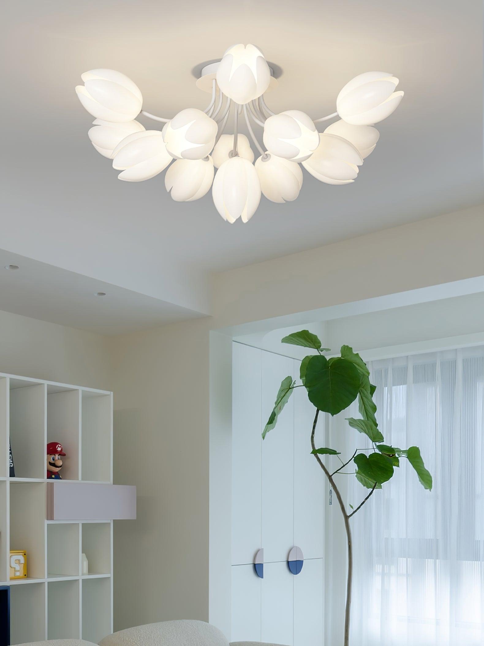 White Tulip Ceiling Light by FIFTH & BEAM — product view 29