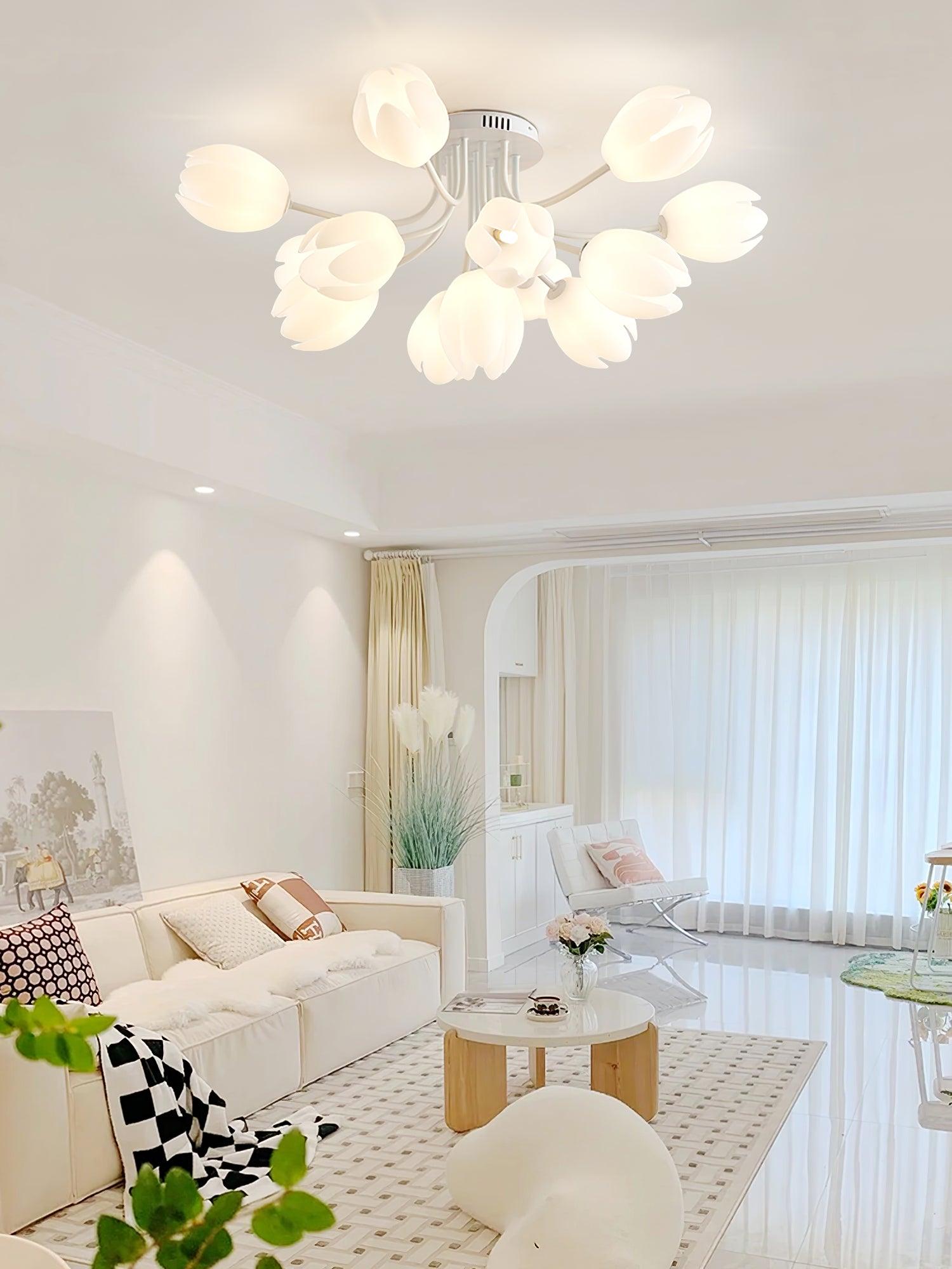 White Tulip Ceiling Light by FIFTH & BEAM — product view 31