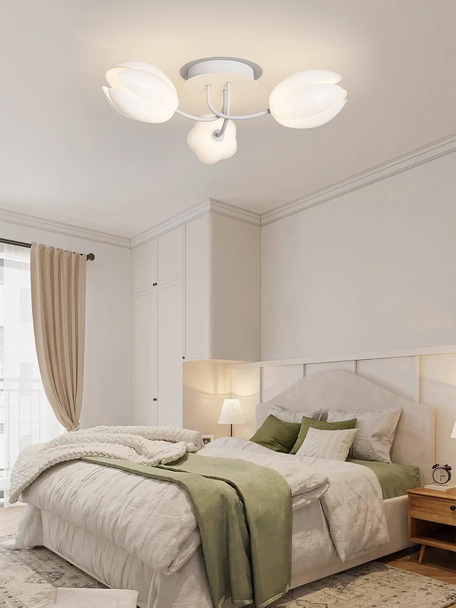 White Tulip Ceiling Light by FIFTH & BEAM — product view 36