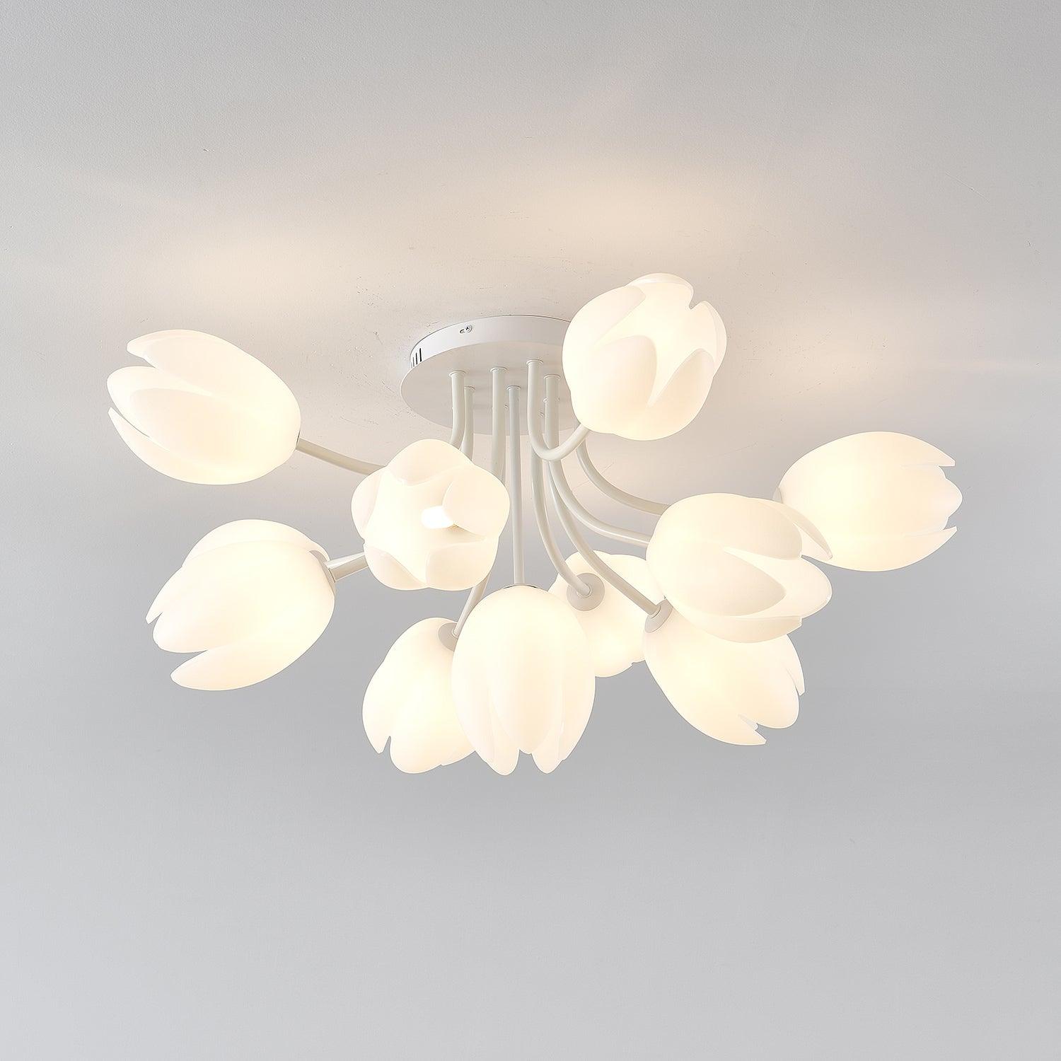 White Tulip Ceiling Light by FIFTH & BEAM — product view 52