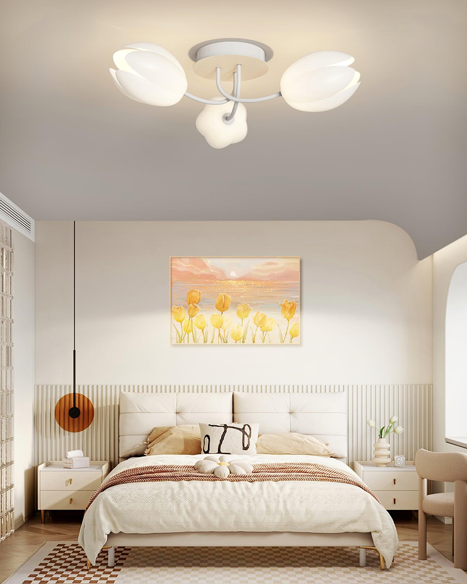 White Tulip Ceiling Light by FIFTH & BEAM — product view 39