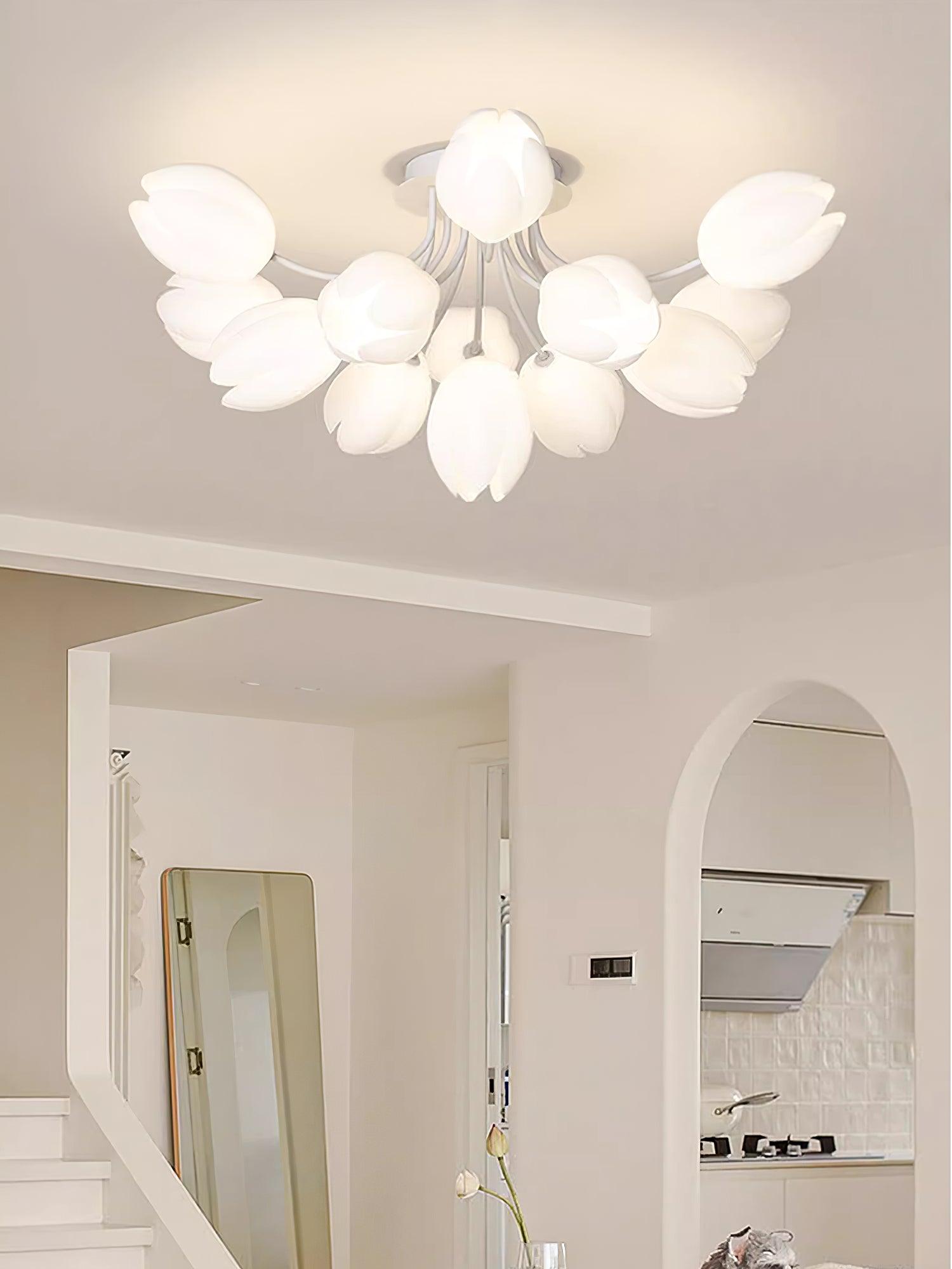 White Tulip Ceiling Light by FIFTH & BEAM — product view 41