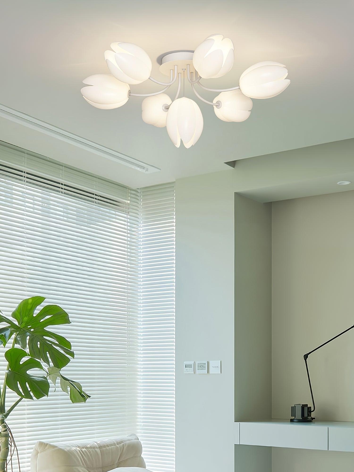 White Tulip Ceiling Light by FIFTH & BEAM — product view 42