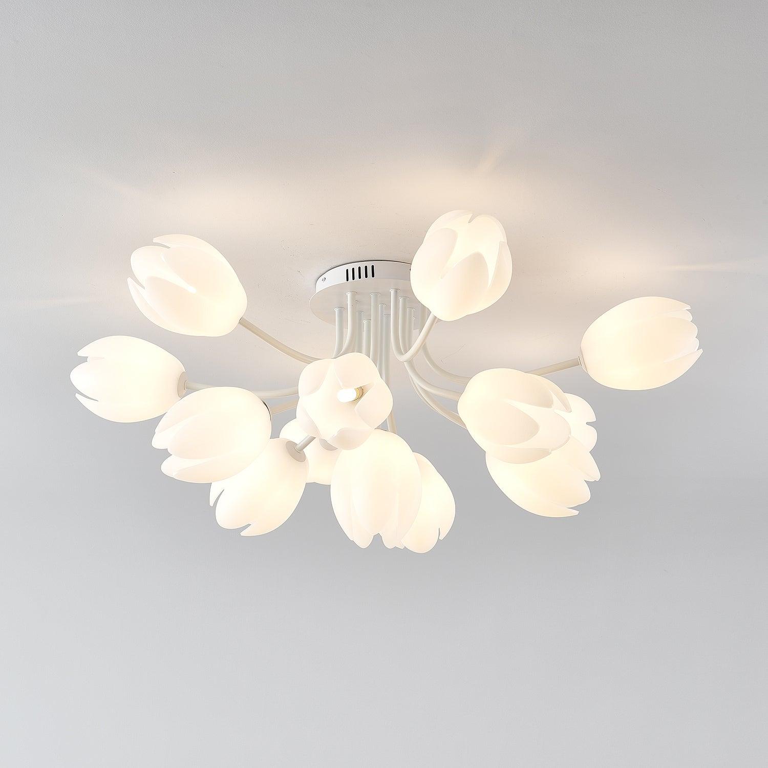 White Tulip Ceiling Light by FIFTH & BEAM — product view 50