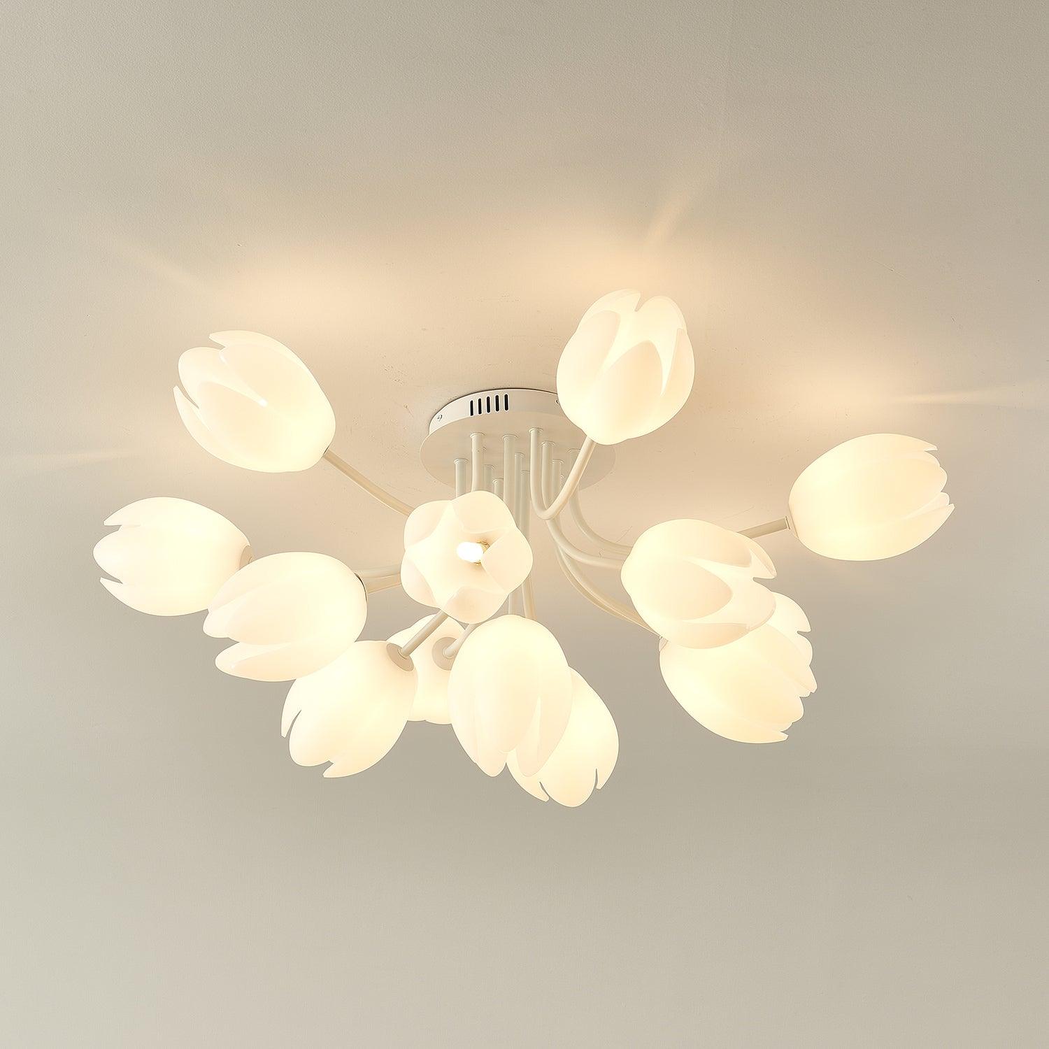 White Tulip Ceiling Light by FIFTH & BEAM — product view 53