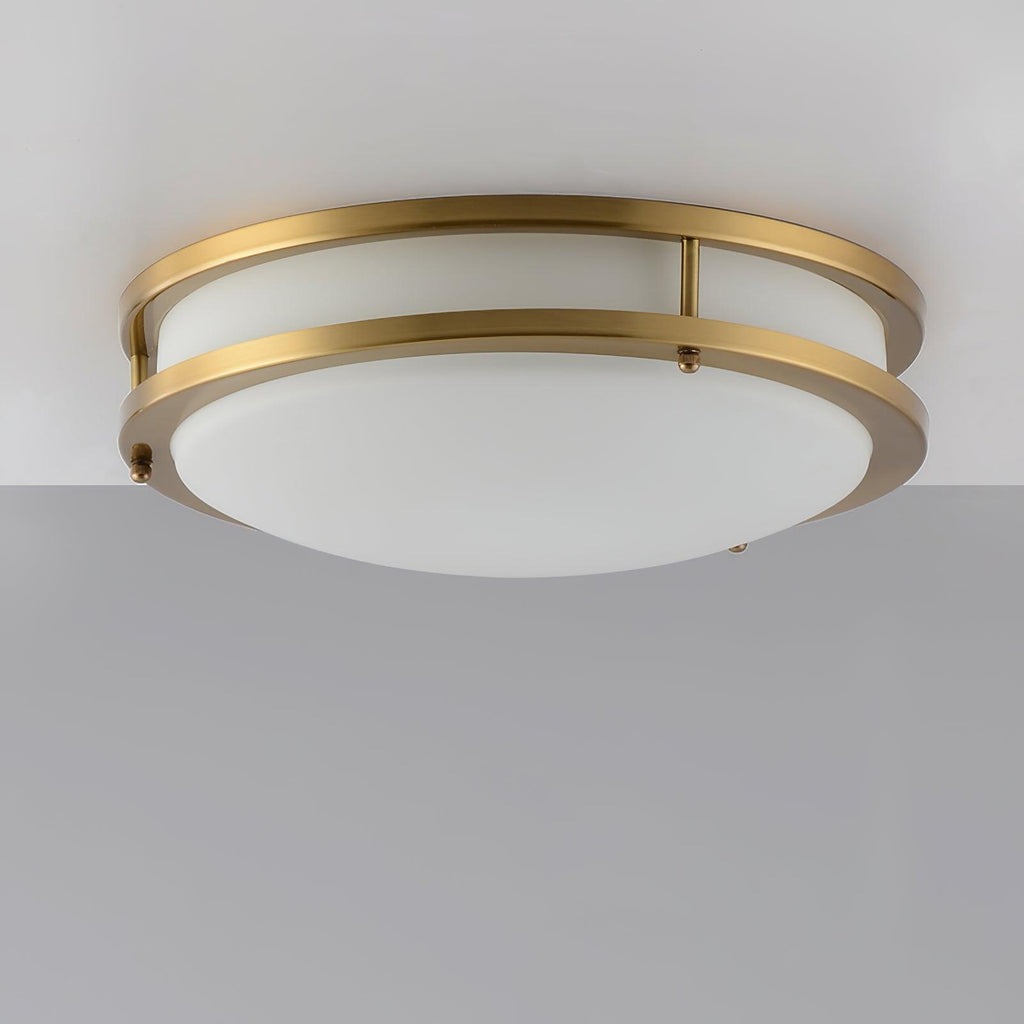 Whittier Natural Brass Flush Ceiling Light by FIFTH & BEAM — product view 16