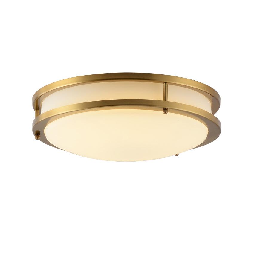 Whittier Natural Brass Flush Ceiling Light by FIFTH & BEAM — product view 22