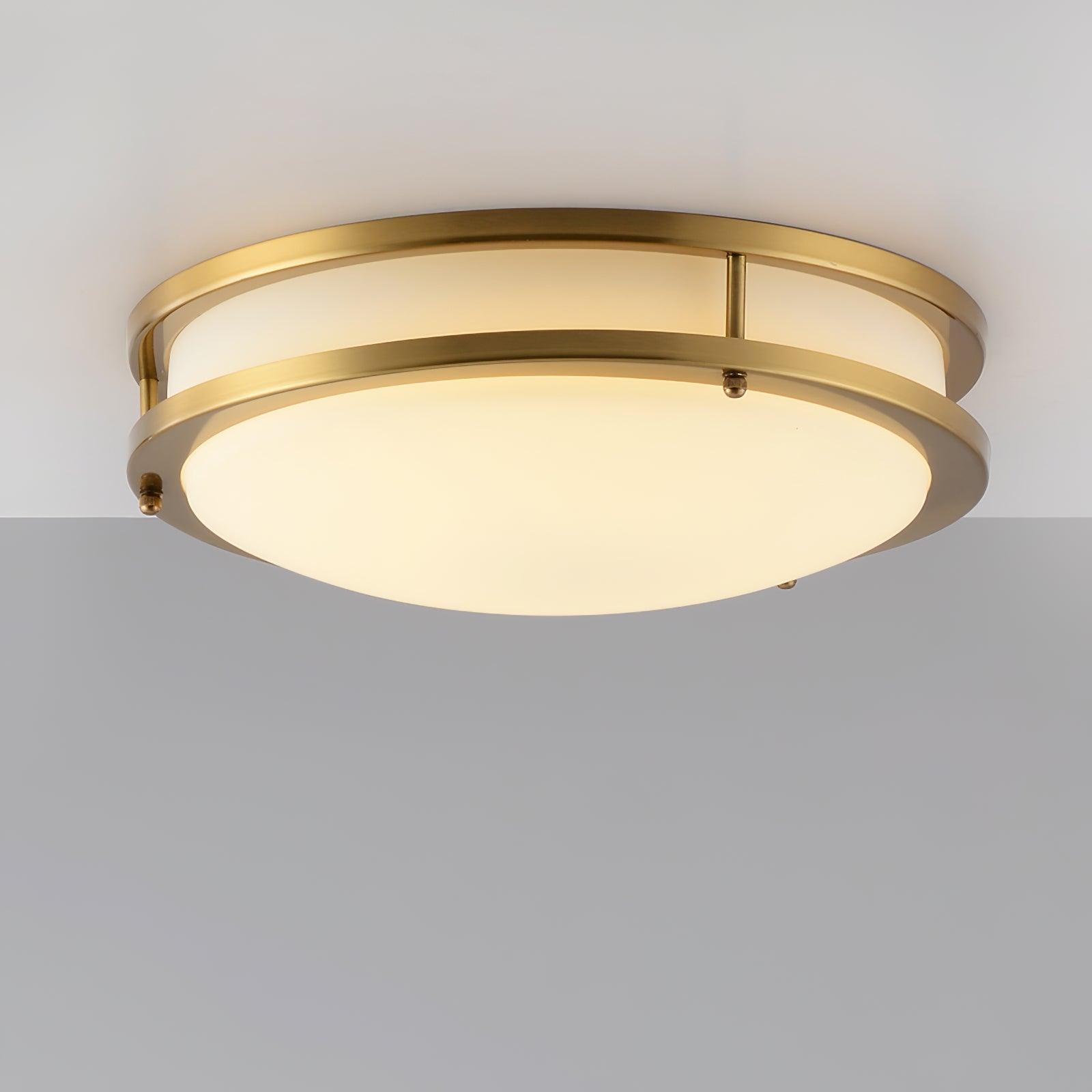 Whittier Natural Brass Flush Ceiling Light by FIFTH & BEAM — product view 18