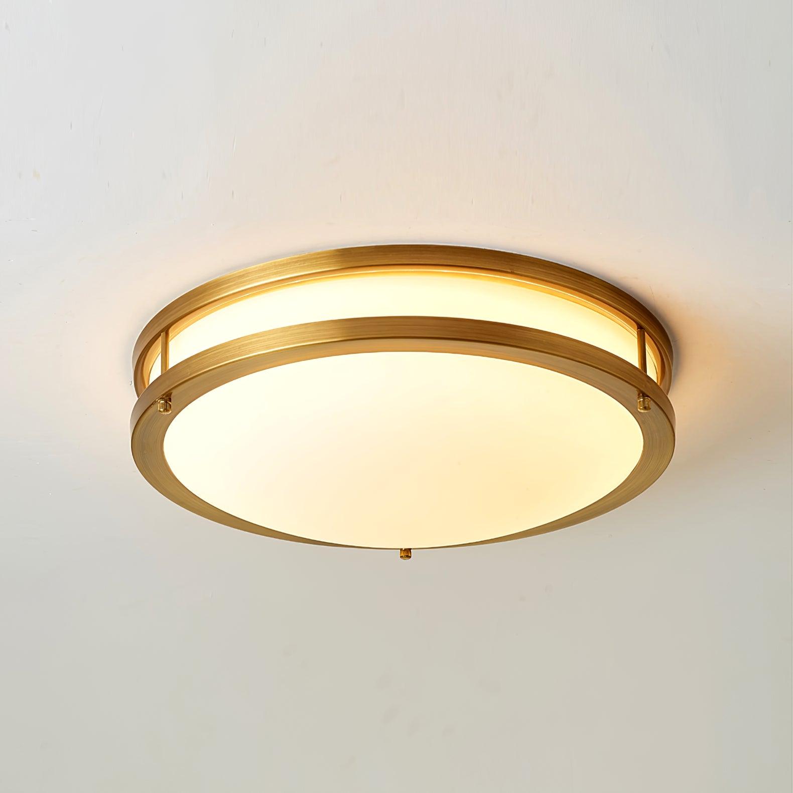 Whittier Natural Brass Flush Ceiling Light by FIFTH & BEAM — product view 19