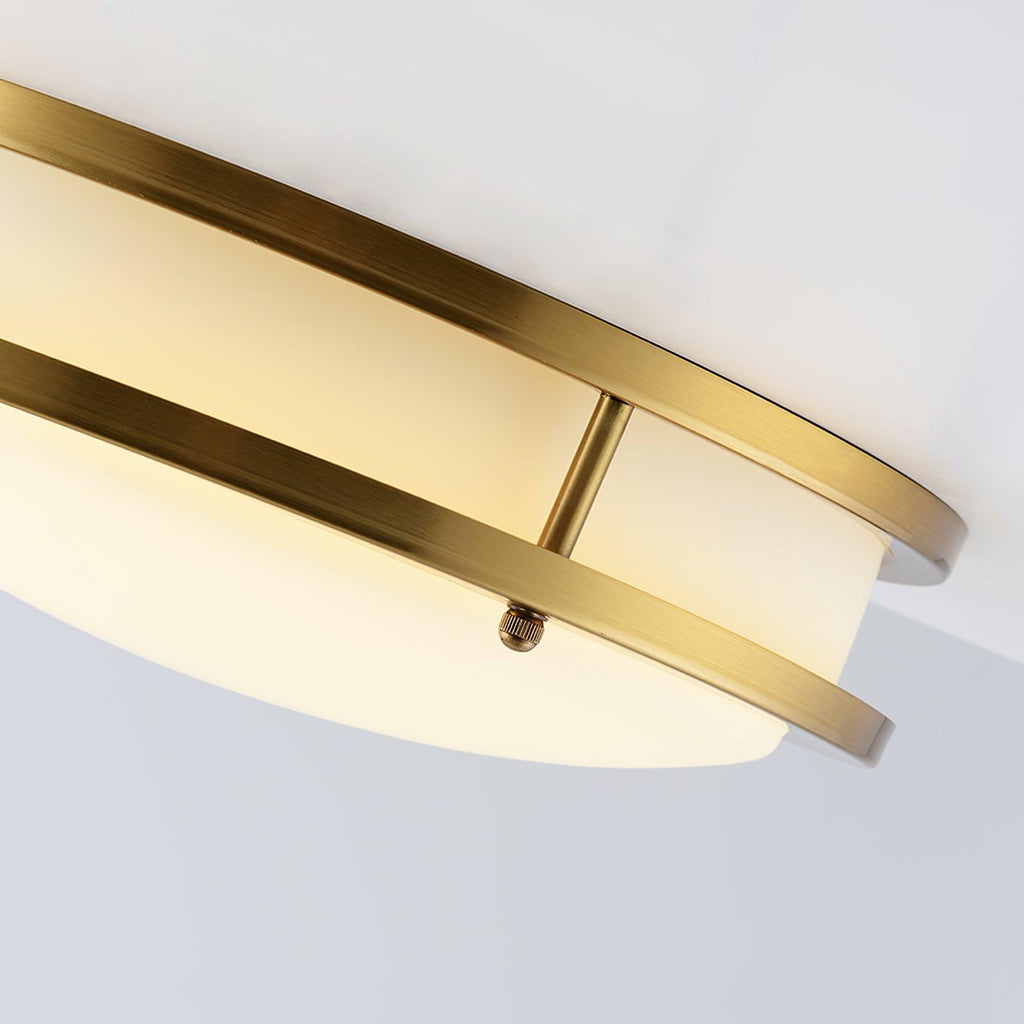 Whittier Natural Brass Flush Ceiling Light by FIFTH & BEAM — product view 25