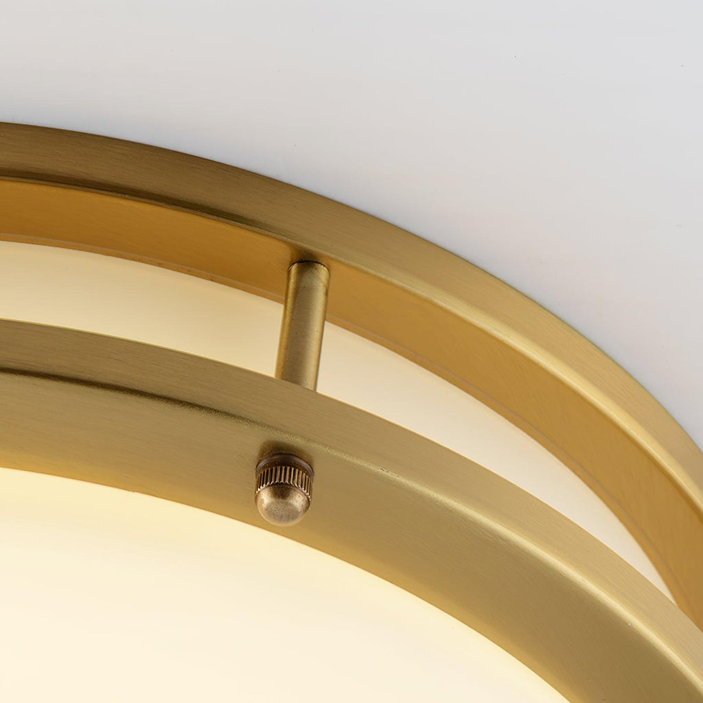 Whittier Natural Brass Flush Ceiling Light by FIFTH & BEAM — product view 26