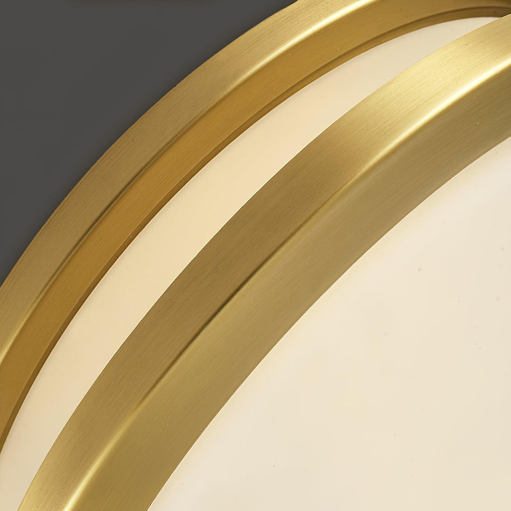 Whittier Natural Brass Flush Ceiling Light by FIFTH & BEAM — product view 27