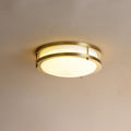Whittier Natural Brass Flush Ceiling Light by FIFTH & BEAM — product view 23