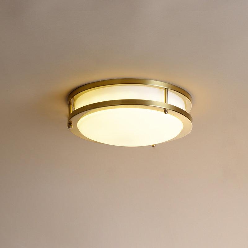 Whittier Natural Brass Flush Ceiling Light by FIFTH & BEAM — product view 23