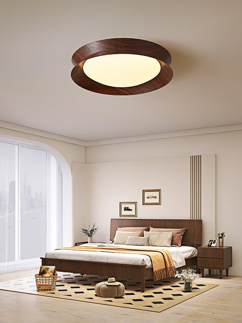 Double Half Round Ceiling Light by FIFTH & BEAM — product view 11