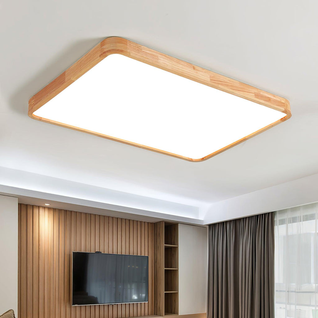 Wooden Geometric Ceiling Light by FIFTH & BEAM — product view 12