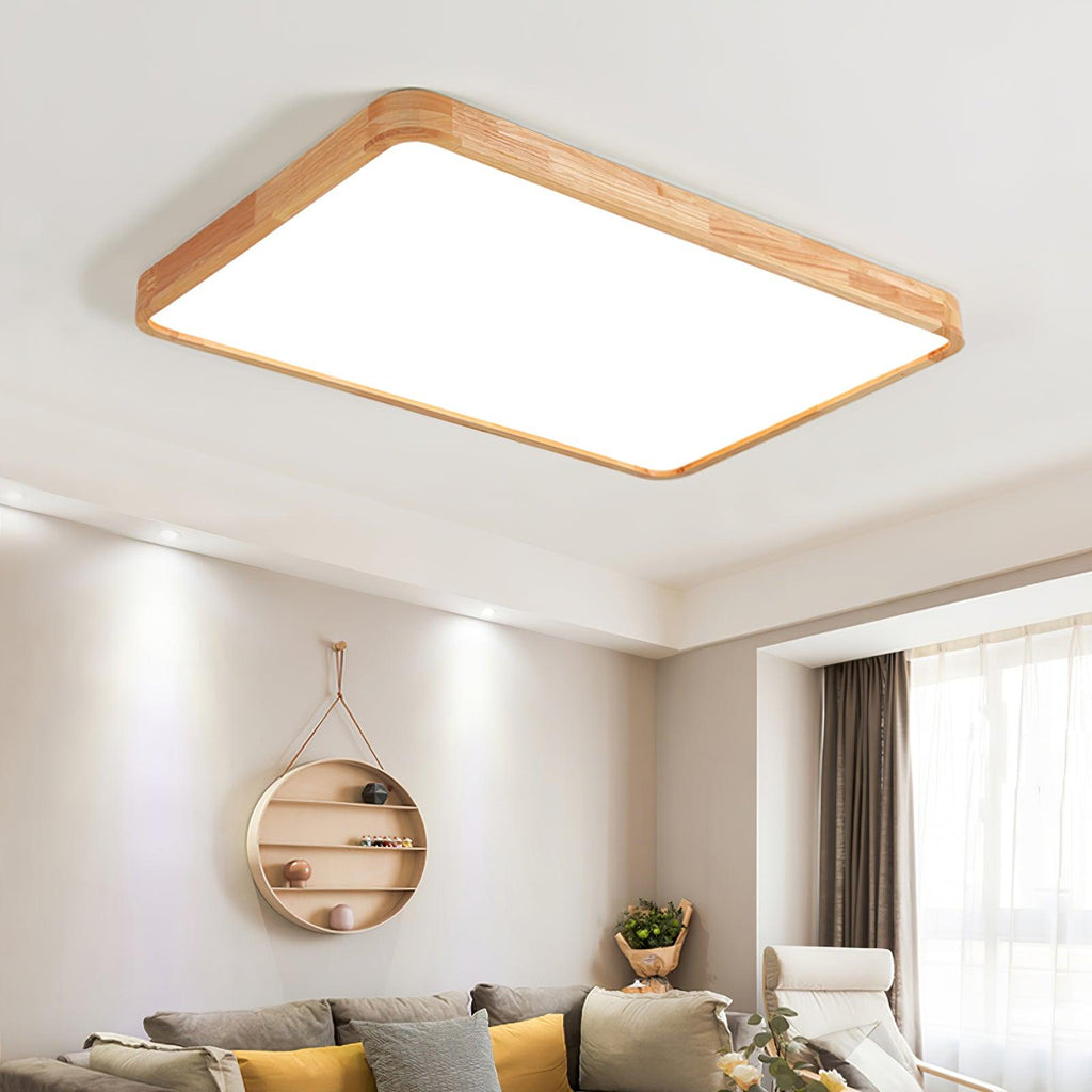 Wooden Geometric Ceiling Light by FIFTH & BEAM — product view 13