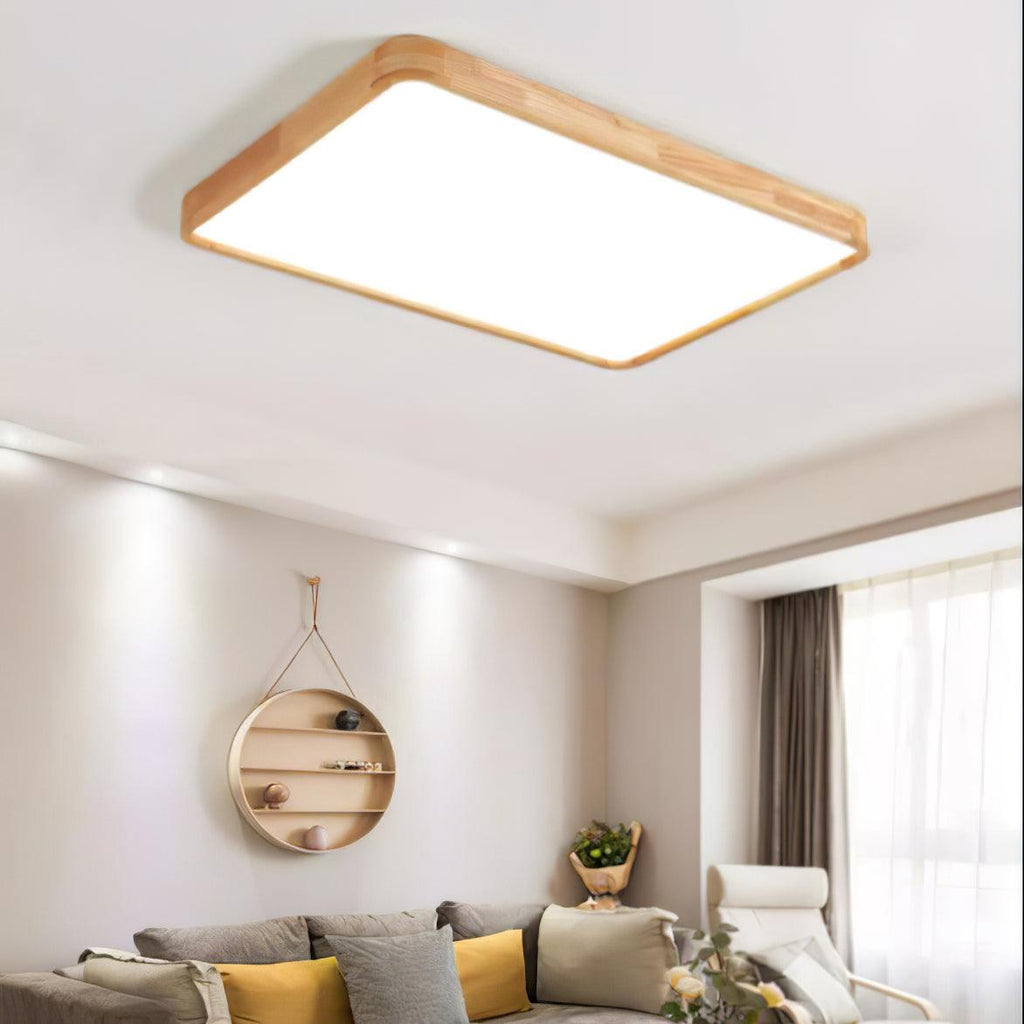 Wooden Geometric Ceiling Light by FIFTH & BEAM — product view 16