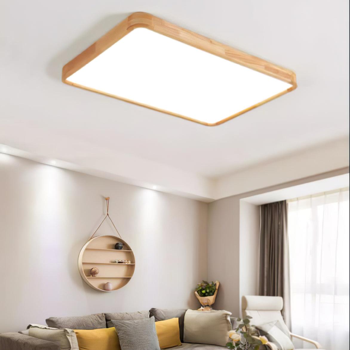 Wooden Geometric Ceiling Light by FIFTH & BEAM — product view 16