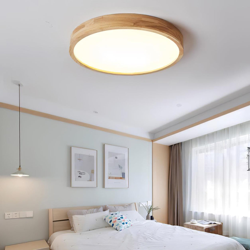 Wooden Geometric Ceiling Light by FIFTH & BEAM — product view 18