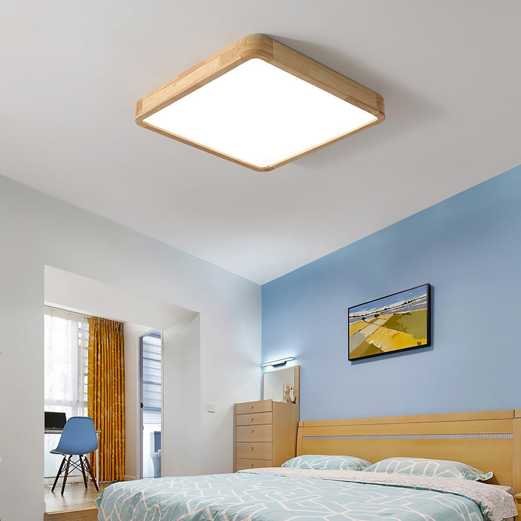 Wooden Geometric Ceiling Light by FIFTH & BEAM — product view 5