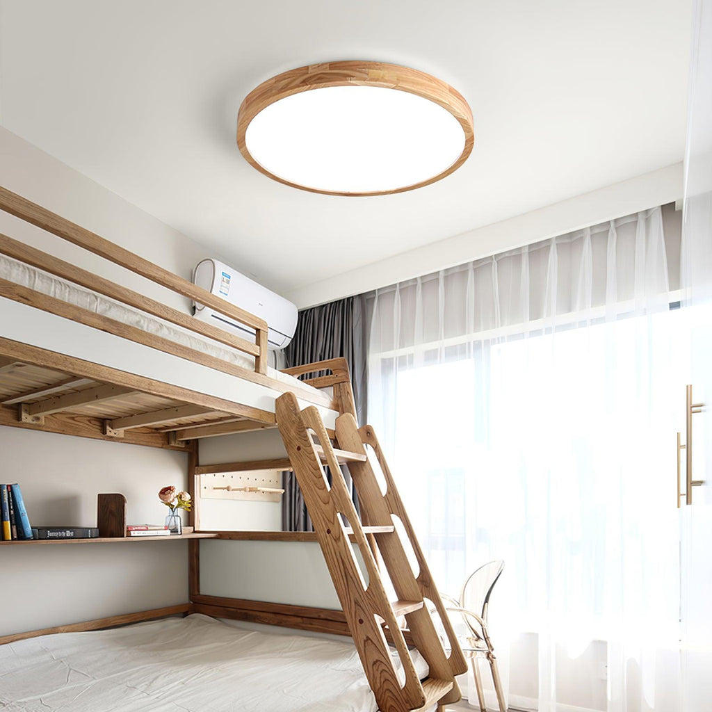 Wooden Geometric Ceiling Light by FIFTH & BEAM — product view 3