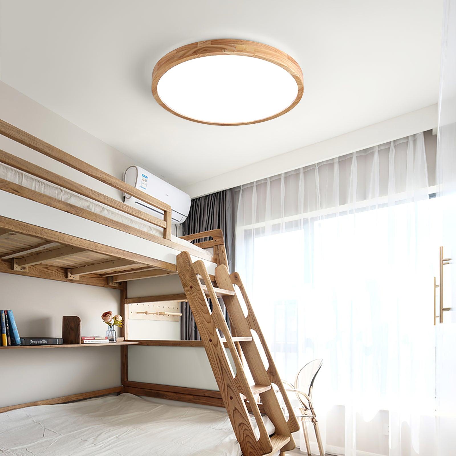 Wooden Geometric Ceiling Light by FIFTH & BEAM — product view 3