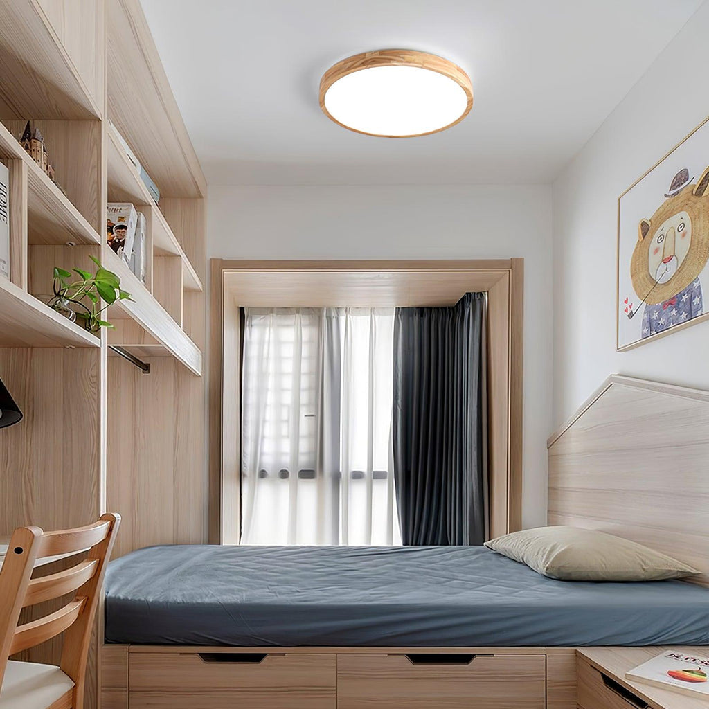 Wooden Geometric Ceiling Light by FIFTH & BEAM — product view 4