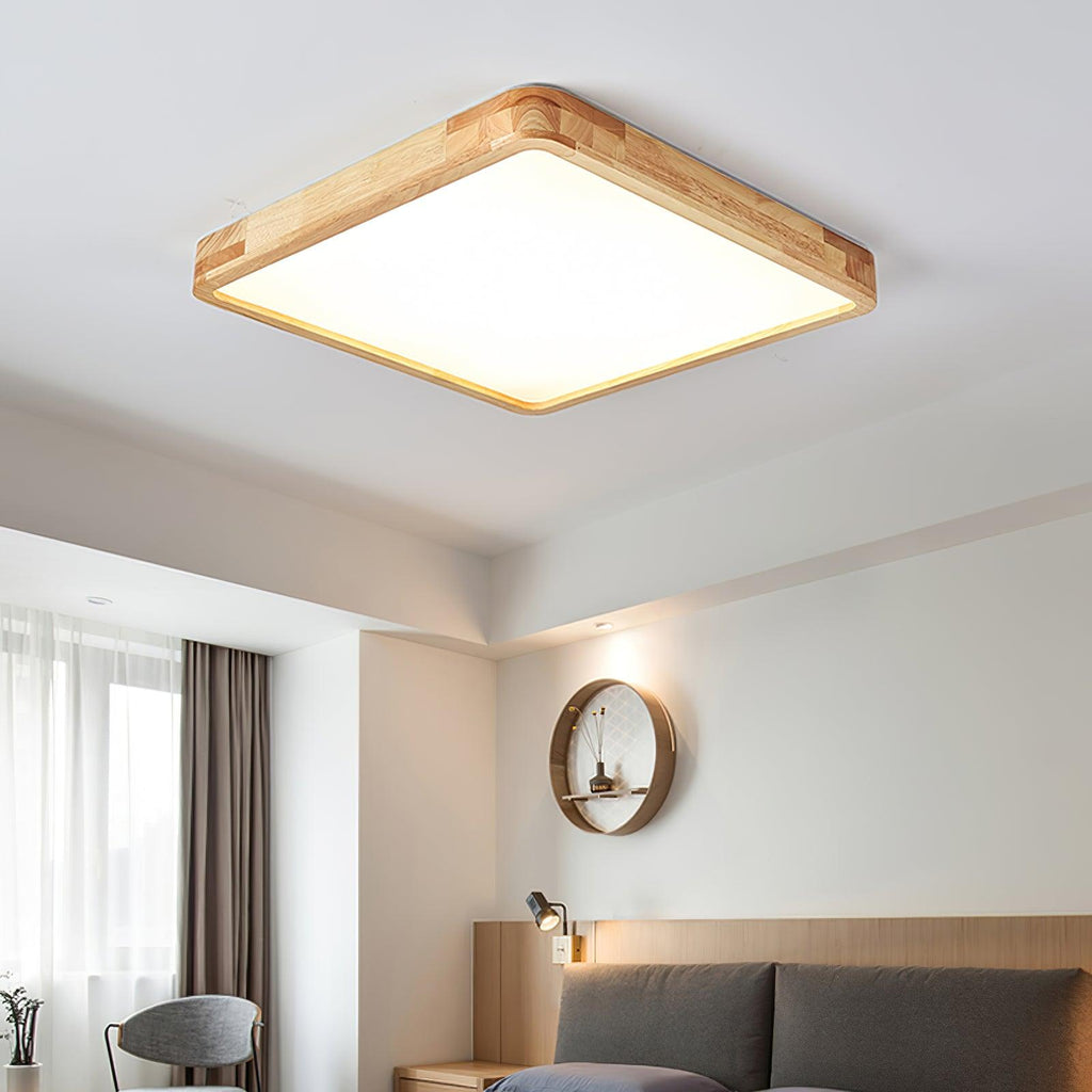 Wooden Geometric Ceiling Light by FIFTH & BEAM — product view 9